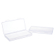 SUPERFINDINGS 8pcs Small Plastic Box 17.2x8.85x2.2cm Rectangle Clear Bead Box Craft Storage Box with Flip Lid for Jewerlry Findings Pills Screws Organizer CON-FH0001-18-1
