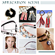 Jewelry Findings Kits with Iron Jump Rings FIND-PH0004-01G-7