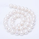 Fili di perle di perle d'acqua dolce coltivate naturali PEAR-R063-20-01A-2