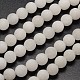 Chapelets de perles de jade blanche naturelle G-D671-6mm-1