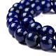 Lapis lazuli naturale perle tonde fili G-I181-10-4mm-5