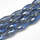 Electroplate Glass Beads Strands EGLA-S150-01-1