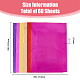 SuperZubehör 60 Stück 6 Farben A4 Heißfolienprägepapier DIY-FH0006-18-2
