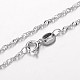 Sterling Silver Singapore Chain Necklaces STER-D022-24-1