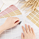 FINGERINSPIRE 12 Sheets 3 Colors Coated Scratch Off Film Password Stickers DIY-FG0004-10-3