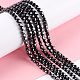 Natural Black Stone Beads Strands G-D0003-A98-2