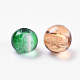 Perles de verre craquelé peintes DGLA-X0006-4mm-10-3