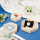 Set di vassoi per gioielli in legno di pino DJEW-WH0010-43-5