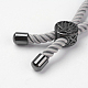 Nylon Twisted Cord Bracelet Making MAK-K006-01B-3