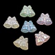 Luminous UV Plating Rainbow Iridescent Acrylic Beads PACR-E002-06-3