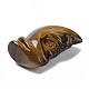 天然タイガーアイ彫刻ヒーリングスカル置物  エネルギーバランスをとる瞑想療法のためのレイキ石像  23.5~24x15~15.5x36.5~37mm G-H288-04-02-4