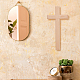 Croce da parete in legno nbeads HJEW-WH0036-45-6