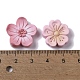 Cabujones decodificados de resina de color macarrón/dona/helado de flor de cerezo RESI-B019-01-3