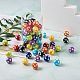 Cheriswelry 80шт 8 цвета непрозрачные бусины из смолы RESI-CW0001-06B-4