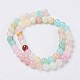 Natural Colorful Green Jade Beads Strands G-G757-01-6mm-3
