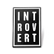 Pin de esmalte introvertido de palabra JEWB-H010-04EB-02-1