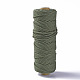 コットン糸  マクラメコード  装飾的な糸のスレッド  DIYの工芸品について  ギフトラッピングとジュエリー作り  ダークオリーブグリーン  3mm  約54.68ヤード（50m）/ロール OCOR-T001-01-01-1