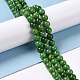 Synthetic Green Strawberry Quartz (Glass) Beads Strands G-C239-02A-1-4