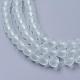 Chapelets de perles en verre transparent GLAA-S031-10mm-13-4