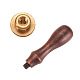 PandaHall Elite DIY Letter Scrapbook Brass Wax Seal Stamps and Wood Handle Sets AJEW-PH0010-M-3