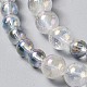 Electroplate Natural Quartz Crystal Graduated Beads Strands G-F627-12-2