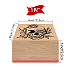 Craspire 1pc francobolli in legno di faggio DIY-CP0007-97A-2