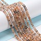 Natural Multi-Moonstone Beads Strands G-G003-A05-01-2