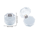 Chgcraft 40pcs boîtes à bagues en plastique transparent blanc boucles d'oreilles en cristal boîtes de rangement de bijoux étui organisateur d'affichage avec mousse pour ranger les anneaux OBOX-CA0001-001B-2