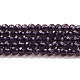 Chapelets de perles en verre transparente   GLAA-H021-03-19-2
