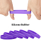 Плоский простой браслет из силиконового шнура для мужчин и женщин BJEW-WH0016-32E-6