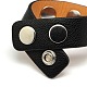 Unisex Bracelets PU Leather Snap Bracelets BJEW-A100-E-4