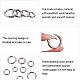UNICRAFTALE 4pcs 4 Sizes 15/17/18/20mm Spring Gate Rings 304 Stainless Steel Rings O Rings Keychain Ring Round Snap Clasps Metal Spring Gate Rings for Jewelry Making Keyring Buckle STAS-UN0007-24P-6
