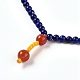 Fabricación de collares de cuentas de lapislázuli ajustables. MAK-G012-03-7