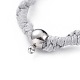 Bracelets de perles tressées coréennes réglables en cordon de polyester ciré unisexe BJEW-JB04669-02-2