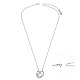 TINYSAND 925 Sterling Silver Pendant Necklace TS-N451-S-2