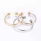 304 Stainless Steel Cuff Bangles Sets BJEW-P226-06-2