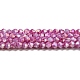 Fili di perle di vetro verniciate opache da forno DGLA-F002-01B-1