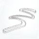 Iron Cable Chains Necklace Making MAK-R013-45cm-P-2