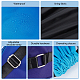 オックスフォード布巾着防水バックパック  グラデーションカラーのジム収納バッグオーガナイザー  フィットネス用  トラベル  長方形  ブルー  48.5x41x0.5cm ABAG-WH0032-65A-5