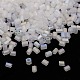 1 Box Transparent Frosted Two Cut Glass Seed Beads DIY Loose Spacer Tube Glass Seed Beads SEED-X0005-11-QB19-B-3