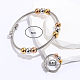 Conjuntos de brazaletes y anillos de dedo retorcidos de acero inoxidable GX8915-2-4