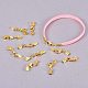 Brass&Alloy Clip Ends With Lobster Claw Clasps KK-PH0034-23-4