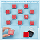 Scatole di presentazione in plastica per la conservazione e l'esposizione di badge AJEW-WH0502-11-4