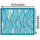 Olycraft 5x4 pollice stencil di argilla foglie di piante serigrafia stencil salice nel vento mesh transfer stencil riutilizzabile mesh stencil per argilla polimerica creazione di orecchini di gioielli DIY-WH0341-380-2