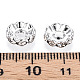 Abalorios de latón Diamante de imitación espaciador X-RB-A006-10MM-S-2