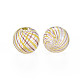 Transparent Handmade Blown Glass Globe Beads X-GLAA-T012-35A-03-2