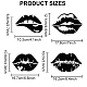Lip Paint Stencils 11.8×11.8inch Large Kiss Lips Love Lips Lipstick Mouth Stencil with Paint Brush Reusable Woman Lip Print Templates for Wood Wall Furniture Canvas Decor DIY-MA0003-43B-2