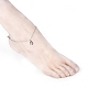 Fußkettchen aus gelöteten Messingkabelketten AJEW-AN00274-6