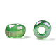 ラウンドガラスシードビーズ  透明色の虹  ラウンド  濃い緑  3mm SEED-A007-3mm-167-4
