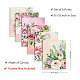 SUPERDANT 6 PCS Flowers Wall Art Prints Pink Rose Canvas Art Foliage Berries Painting Decorative Wall Art Pictures for Living Room Dining Room TV wall Decor 25x20cm (No Frame) AJEW-WH0173-054-2